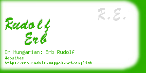 rudolf erb business card